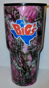 Big’s Texas Pink Camo Reisebecher – Buckhead Trinkgeschirr 24 Unzen Edelstahl - Bild 1 von 8
