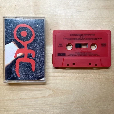 Einsturzende Neubauten 2x4 cassette RARE original red tape 1984 ROIR PLAY TESTED - Imagem 1 de 4