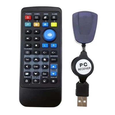 USB Receiver Laptop Wireless Media IR Remote Control Mouse Keyboard Controller - Image 1 of 4