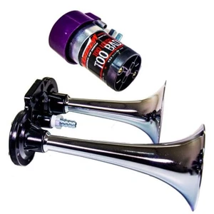 Kleinn Air Horns Chrome Direct Drive Dual Horn Kit Part 6126 - Picture 1 of 3