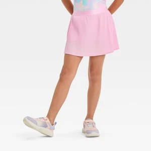 All In Motion Girls Pleated Woven Skort SMALL Pink W Side Pockets New W Tags - Picture 1 of 1
