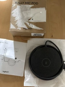 LOGITECH Rally Mic Pod | 4 Omni Mics | Beamforming | Graphite | 989-000430 | NEW - Photo 1/2