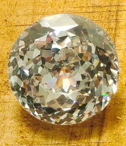 Zircon Gemstone White Color Zircon Round Cut 168 Cts Transparent Zircon Stone - Picture 1 of 5