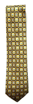 Corbata para hombre Pfizer Viagra azul dorado y negro nueva 3 34" por 58" Foto 1 de 4