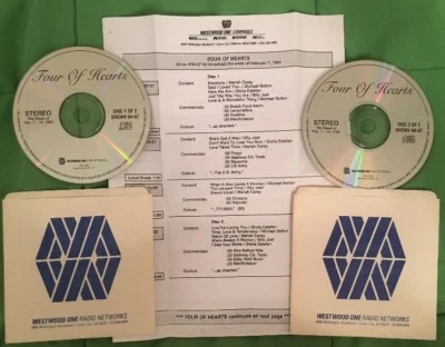 Four of Hearts Westwood One Radio Show # 94-07, 2 CD with Cue Sheets . -  2/7/94 - Image 1 of 4