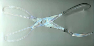 Cuchara y tenedor para servir ensaladas más rápidas pinzas o plástico transparente separado 11 1/2"x2 3/4" - Imagen 1 de 3