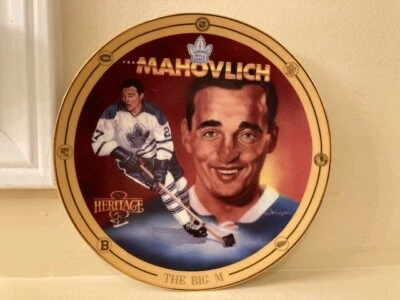 Heritage Legends of Hockey THE BIG M FRANK MAHOVLICH  Limited Edition Plate - Image 1 of 4