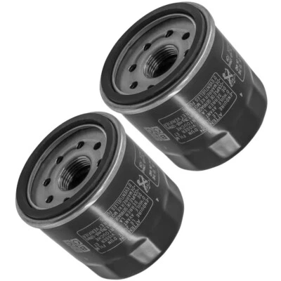 Paquete de 2 filtros de aceite para Kawasaki VN1500 Vulcan Classic Tourer F/I 1500 1996-2008 Foto 1 de 4