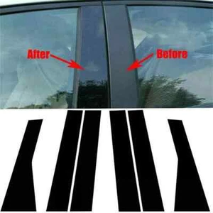 Pillar Trim Fit For Jeep Grand Cherokee 2011-2021 6pcs Set Door Cover Piano Post - Picture 1 of 12