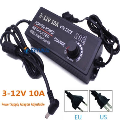 Power supply adapter Adjustable AC to DC3-12V 10A Converter adapter switching - Image 1 of 4