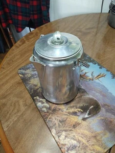 Aluminium Coffee Pot Percolator 9 Cup Light Backpacking Hiking Camping - Picture 1 of 6
