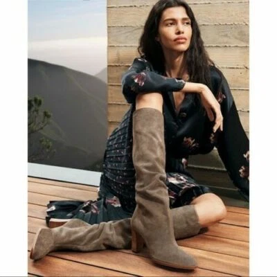 NEW! Vince Casper Knee High Pull-On Boot Flint Suede 6.5 - Image 1 of 4