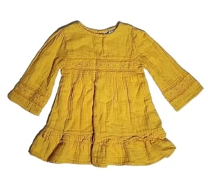 Roller Rabbit Kids Girls Yellow Long Sleeve Sleeve Dress Size 2 - Picture 1 of 11