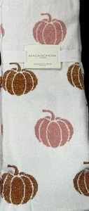 MAGASCHONI Oversized Fall Mauve Pink tinsel Pumpkin Glam Throw Blanket new - Picture 1 of 2