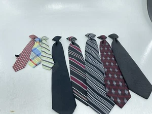 Set mit Ansteckkrawatten 5 - Herren Clip-On 3 Kindergröße - Clip On Anzug - Bild 1 von 10