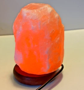 USB Himalayan Salt Rock Lamp Natural Lighting Small 5-6" Portable - Picture 1 of 11