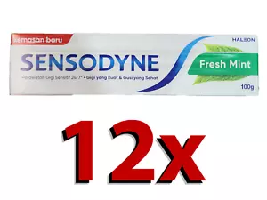 SENSODYNE TOOTHPASTE FRESH MINT 100gr x 12 tubes - Picture 1 of 3