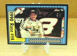 Dale Earnhardt 1990 Race # 14 1991 Max Card Numero 184 - Foto 1 di 1