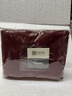 vtg merlot jcpenny home collection coverlet Queen Sized New.
