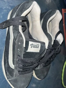 Vans Zapatos Para Hombre 10 De Colección Años 90 Lengua Grasa Patín Skate Grueso Azul Marino - Imagen 1 de 5
