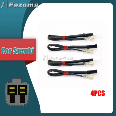 Indicador adaptador enchufe cable señal de giro 4 piezas para Suzuki Hayabusa Katana DRZ400S Foto 1 de 4