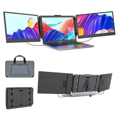 Triple Laptop Screen Extender 14" FHD 1080P IPS Dual Portable Monitor for Laptop - image 1 of 4