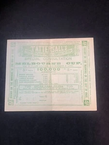 Tattersall's Ticket 5/- (Melbourne Cup 1899) - Picture 1 of 1