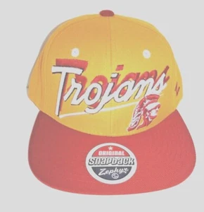 USC TROJANS VINTAGE NCAA NEW Authentic VINTAGE SNAPBACK HAT NY ZEPHYR - Picture 1 of 4