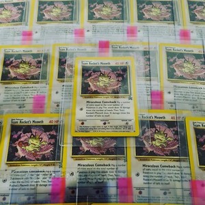 2000 Black Star Promo Pokemon League Card Team Rockets Meowth 18 Near Mint/Mint