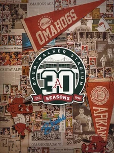 Brent Iredale Auto Arkansas Razorbacks Baseball handsigniert 2025 Game Scorecard - Bild 1 von 2