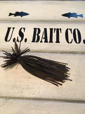 Lote de 10 faldas de goma viva Finesse Bass Jig color marrón negro calabaza Foto 1 de 3