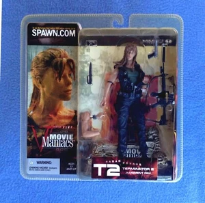 FIGURA DE SARAH CONNOR CON CABELLO LISO T2 DÍA DEL JUICIO PELÍCULA MANÍACOS 5 MCFARLANE - Imagen 1 de 2