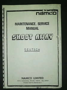 Service Manual " NAMCO SHOOT AWAY 1 " " (Tontaubenschiess-Automat ) - Bild 1 von 5