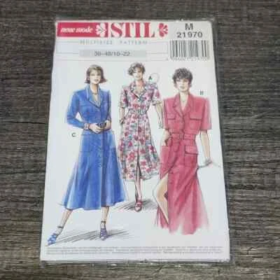 Neue Mode Stil 80s Dress Pattern M 21970 Multi-size Pattern New Uncut sz36-48 - Image 1 of 4