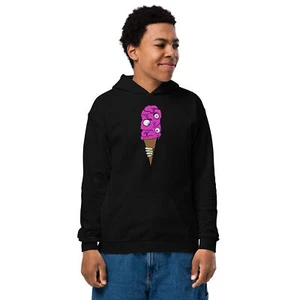 Zombie Ice Cream Cone Youth heavy blend hoodie - Picture 1 of 13