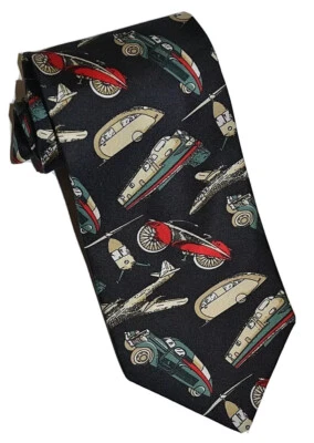 Corbata de seda negra para transporte de aviones, trenes y automóviles Maus & Hoffman Foto 1 de 3
