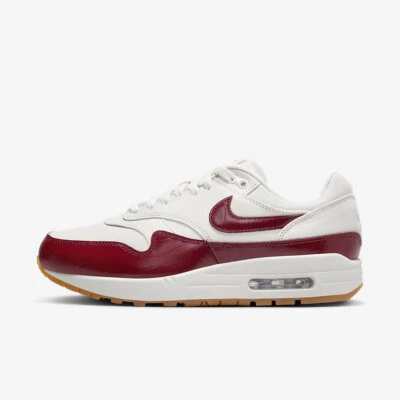 Nike Air Max 1 LX Sail Team rojo gris goma Nby FJ3169-100 13 para mujer = 11,5 para hombre Foto 1 de 4