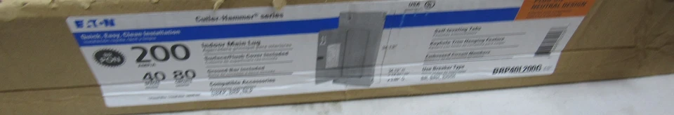 Centros de carga y paneles Eaton BRP40L200G Foto 1 de 3