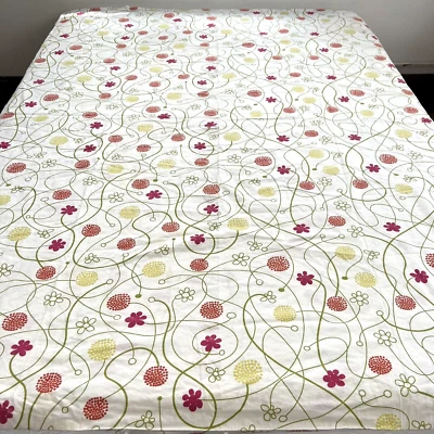 Ikea Hanna Duvet Cover Twin Size Cotton Floral 1999 Vintage Boho Cottage 60x82 - Image 1 of 4