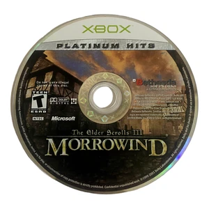 Elder Scrolls 3 Morrowind Platinum Hits disque de jeu Microsoft Xbox uniquement - testé - Photo 1/1