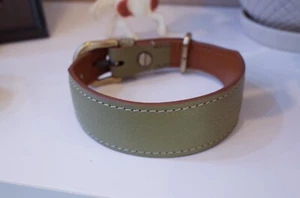 Viaromana Handmade Dog Leather Collar wide - Picture 1 of 1
