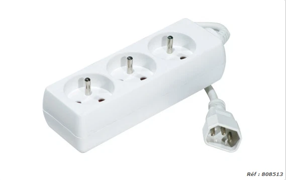 3 socket inverter with IEC C14 plug - 0.8m CN - Image 1 of 1