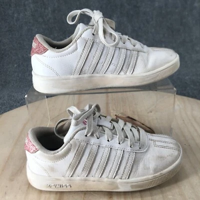 K Swiss Zapatos Jóvenes Niños 1 Zapatillas Informales de caña baja 55612-175-M Cuero Blanco Foto 1 de 4
