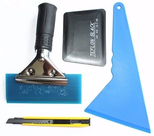Useful 4 in 1 Car Window Film Tools Squeegee Scraper Set Kit Car Home Tint - Picture 1 of 1