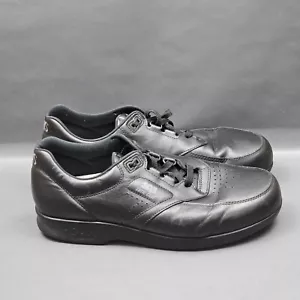 SAS Time Out Mens Shoes 10 Black Leather Walking Orthopedic Comfort Sneakers - Picture 1 of 10