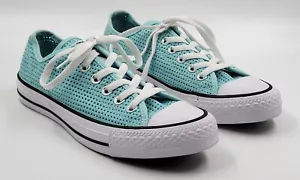 Converse All Star Ox Running Sneakers Green White Lace Up 7 Womens 551623F - Picture 1 of 10