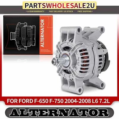 Alternador para Ford F-650 F-750 2004-2008 Freightliner 160 Amp 12 voltios en sentido horario Foto 1 de 4