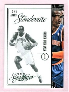 Amare Stoudemire NY Knicks 2012-13 Signatures Chase Stars Green Parallel 2/5 - Bild 1 von 2