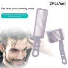 2PCS Kit Upgrade Barber Flat Top Hair Cut Combs Men's Arc Design Curved Posi F❤J