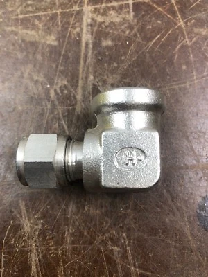 3/8" Tube  x 3/8" FNPT  316SS Elbow Fitting HOKE FREE SHIPPING NOS SWAGELOK H5 - Image 1 of 4